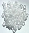 100 4x6mm Crow Beads Transparent Crystal